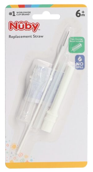 NUBY Trinkhalm Ersatz lang Silikon NV040400