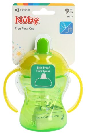 NUBY Trinkbecher 2-1 Free Flow 240ml Roerch ab 9+