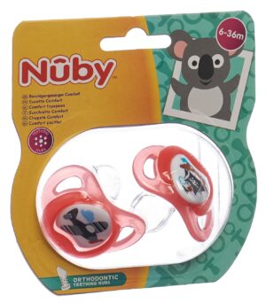 NUBY Nuggi Prisma orthodontisch 6-36 Monate 2 Stk