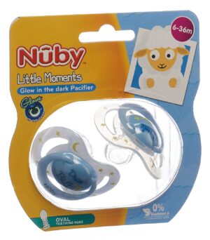 NUBY Leuchtnuggi Little Moments 6-36 M oval 2 Stk