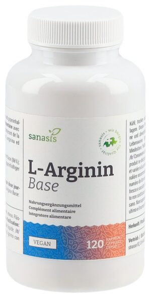 SANASIS L-Arginin Base Kaps Ds 120 Stk