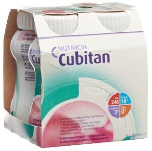 CUBITAN Trinknahrung Erdbeer 4 200 ml
