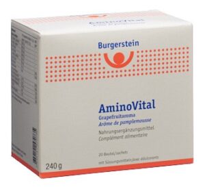 BURGERSTEIN Aminovital Plv Grapefruit   Btl 20 Stk