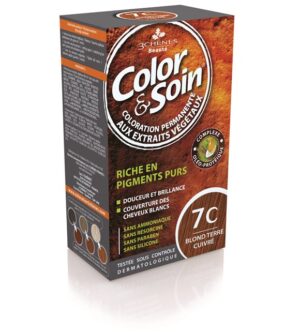 COLOR & SOIN Coloration 7C blond terre cuiv 135 ml