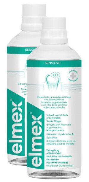 ELMEX SENSITIVE Zahnspülung Duo 2 Fl 400 ml