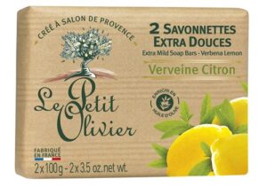 LE PETIT OLIVIER savon verveine-citron 2 100 g