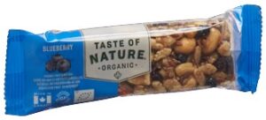 TASTE OF NATURE Riegel Blueberry              40 g