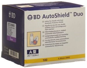 BD AUTOSHIELD DUO Sicherheitspennadel 5mm 100 Stk
