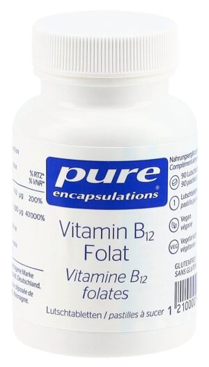 PURE Vitamin B12 Folat Lutschtabl CH     Ds 90 Stk