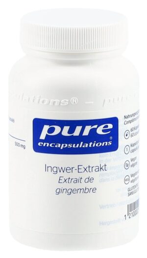 PURE Ingwer-Extrakt Kaps                 Fl 60 Stk