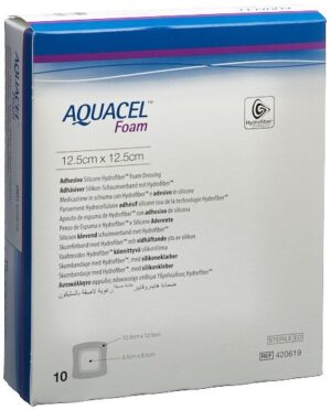 AQUACEL FOAM adhäsiv 12.5x12.5cm 10 Stk