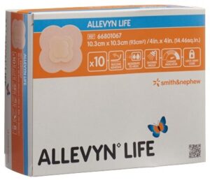ALLEVYN LIFE Sil-Schaumver 10.3x10.3cm 10 Stk