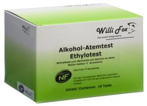 WILLI FOX Alkoholtester 10 Stk
