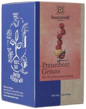 SONNENTOR Preiselbeer Genuss Tee BIO        18 Stk