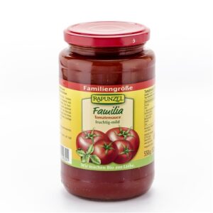 RAPUNZEL Sauce Tomaten Familia Glas 550 g