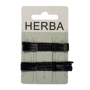HERBA Klemme 6+6.5cm schwarz                12 Stk