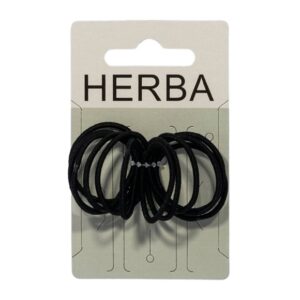 HERBA Haarbinder 3cm schwarz                12 Stk