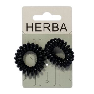 HERBA Haarbinder 3.8cm schwarz               2 Stk