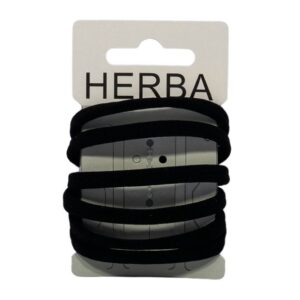 HERBA Haarbinder 5.6cm schwarz               6 Stk