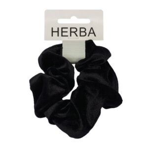 HERBA Scunci 11cm Samt schwarz