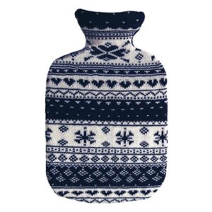 SANGER Wärmflasche 2l Strickbezug blau Norw