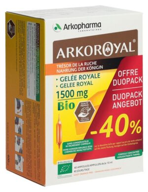ARKOROYAL Gelée Royale 1500 mg Bio Duo    2 20 Stk