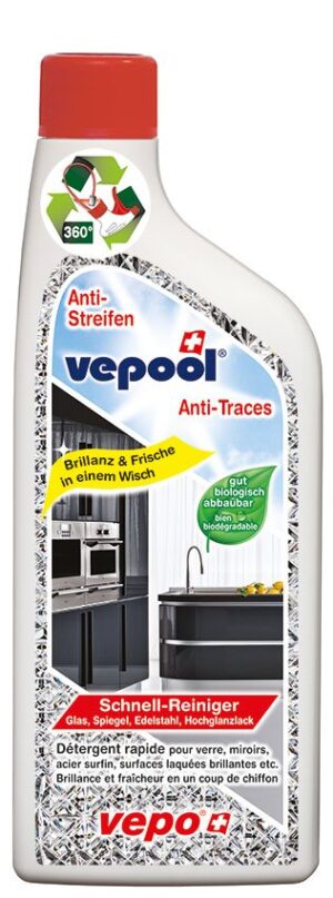 VEPOOL Anti-Streifen Schnellrein Ersatzpack 500 ml