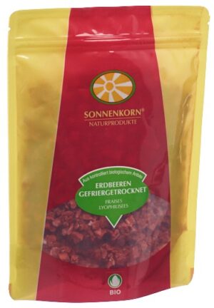 SONNENKORN Erdbeeren gefriergetrock Bio Knosp 40 g