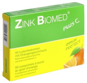ZINK BIOMED plus C Lutschtabl Orange 50 Stk