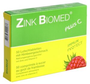ZINK BIOMED plus C Lutschtabl Himbeer 50 Stk