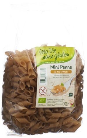 MA VIE S GLUT Mini Penne Reis Halbvollkorn 500 g