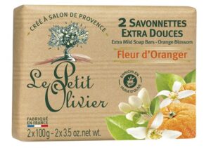 LE PETIT OLIVIER savonnettes fleur orang 2 100 g