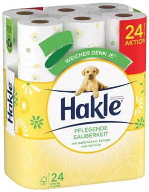 HAKLE Toilettenp Pflegende Sauberkeit       24 Stk