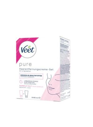 VEET Haarentfernungs-Set Gesicht 2 50 ml