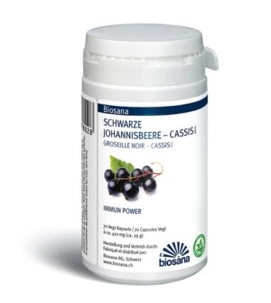 BIOSANA Schwarze Johannisbeere plus Kaps Ds 70 Stk