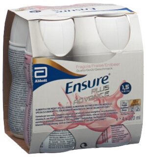 ENSURE Plus Advance Erdbeere 4 Fl 220 ml
