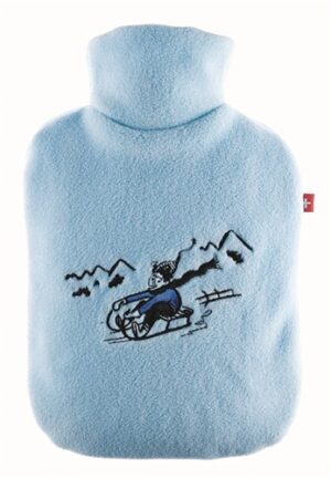 EMOSAN Ökowärmflasche Bub auf Schlitten