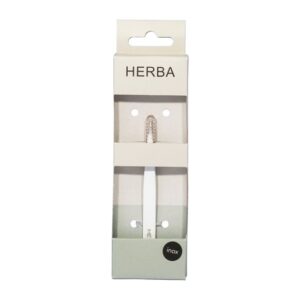HERBA Pinzette spitz Inox weiss