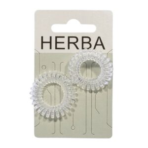 HERBA Sport Haarbinder Ø3.8cm transparent    2 Stk