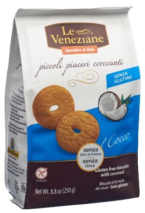 LE VENEZIANE Biscuits Kokosnuss glutenfrei 250 g