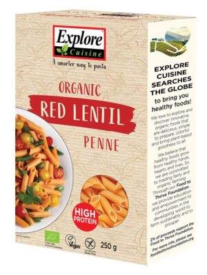 EXPLORE CUISINE Penne aus Roten Linsen Bio   250 g