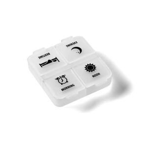 VITILITY Medikamentendosierer 1 Tag 4 Fächer