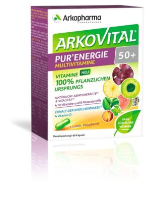 ARKOVITAL Pur'Energie 50+ Kaps Vit+Min Ds 60 Stk