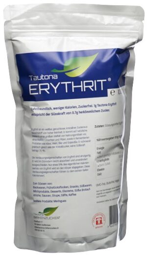 TAUTONA Erythrit Verschlussbeutel             1 kg