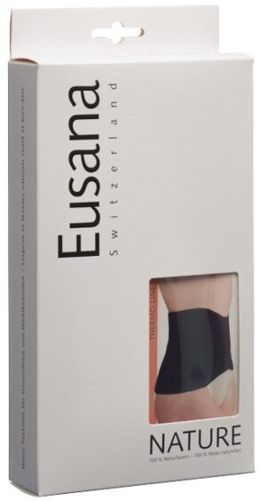 EUSANA Nierenwärmer anat Seide/Wolle M schwarz