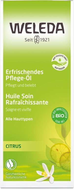WELEDA Pflege-Öl erfrischend Citrus Glasfl 100 ml