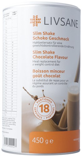LIVSANE Slim Shake Schoko Geschmack          450 g