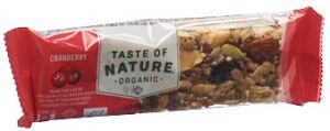 TASTE OF NATURE Riegel Cranberry              40 g