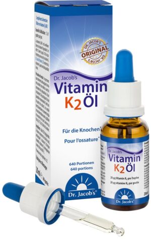DR. JACOB'S Vitamin K2 Öl Tropfen MK7 Pip Fl 20 ml