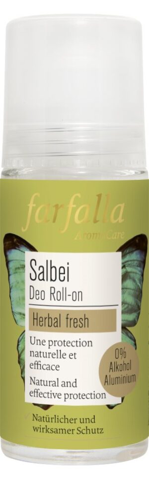 FARFALLA Kräuter Deo Roll-on Salbei          50 ml